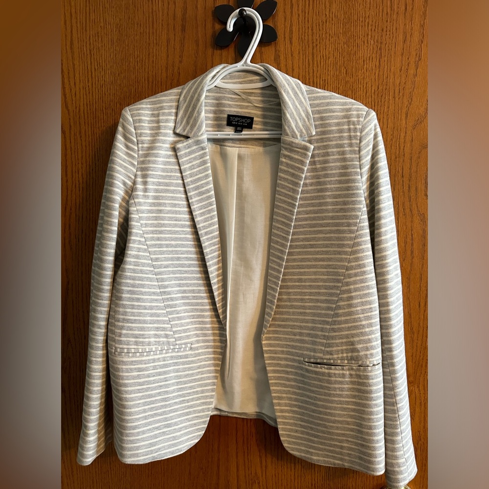 Top Shop Striped Blazer